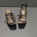 DREAM PAIRS Women's Heels Chunky Block Strappy Square Open Toe Ankle Buckle Heeled Sandals Wedding Party Dress Shoes Indie, Size: 8.5