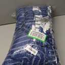 Amazon Basics Twin/Twin XL Size Comforter Sets, Ultra-Soft Lightweight Microfiber Reversible 2-Piece Bedding, Blue Denim/Beige Stripes, Striped