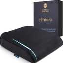 Elmara Doctor-Designed Memory Foam Seat Cushion is The Ultimate Comfort Solution  Thick Seat Cushion Relieves Back & Sciatica Pain  Suitable for Wheelchairs, Office Chairs, Home Chairs, Airplanes (Black)