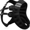 NATURELUX Weighted Vest Men or Women 30lbs Weights with Reflective Stripe, Weighted Vest for Workout Equipment for Strength Training Running - Walking Weight Loss