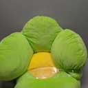 ECR4Kids SoftZone Flower-Shaped Cozy Floor Cushion, 25in, Flexible Seating, Bright Green