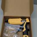 MONVICT Cordless Glue Gun for Dewalt 20V Battery, Upgraded 100W Digital Temperature Adjustable Handheld Electric Power Full Size Heavy Duty Hot Glue Gun with 10 Glue Sticks (Battery Not Included)