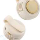 Small Clip Fan, Portable Silent Mini Bladeless Fan Clip On, 3 Speeds Clip-on Fans for Shirt, Mini Whirlwind Fans for Waist Clips (White)