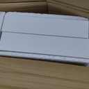 QEEIG Bathroom Floating Shelves for Wall - 15.7" Wall Mounted Shelf Over Toilet Farmhouse Home Decor Display Bookshelf Small 15.7 x 6.7 inch Set of 2, White (008-40W)