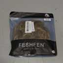 FESHFEN Large Messy Bun Hair Piece - Wavy Synthetic Chignon Scrunchies Elastic Ponytail Hair Extensions Thick Hairpieces for Women, Dark Brown & Champagne Blonde 1.94oz