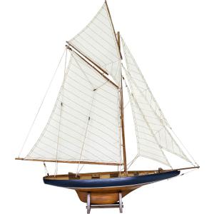 SAILINGSTORY Wooden Sailboat Decor Ship Model Yacht America's Cup Columbia 1901 Replica Medium, 37"