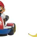 Super Mario Spin Out Mariokart Mario Racer Vehicle with 360 Spins, Wind Up and Go! Includes One 2.5 Mario Action Figure