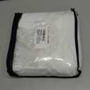 LUGOTAL 84 Inches Long Pure White Sheer Curtains 2 Panels, Pinch Pleated Curtains for Living Room Bedroom Light Filterring Chiffon Curtain & Drapes for Sliding Glass Door Pinch Pleat,W52 x L84