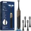 Sonic Electric Toothbrush for Adults - 41,000 VPM Deep Clean with 4 Brush Heads, 5 Modes, 100-Day Battery Life, IPX7 Waterproof Rechargeable Toothbrushes Built-in Smart Timer | Perfect for Home/Travel