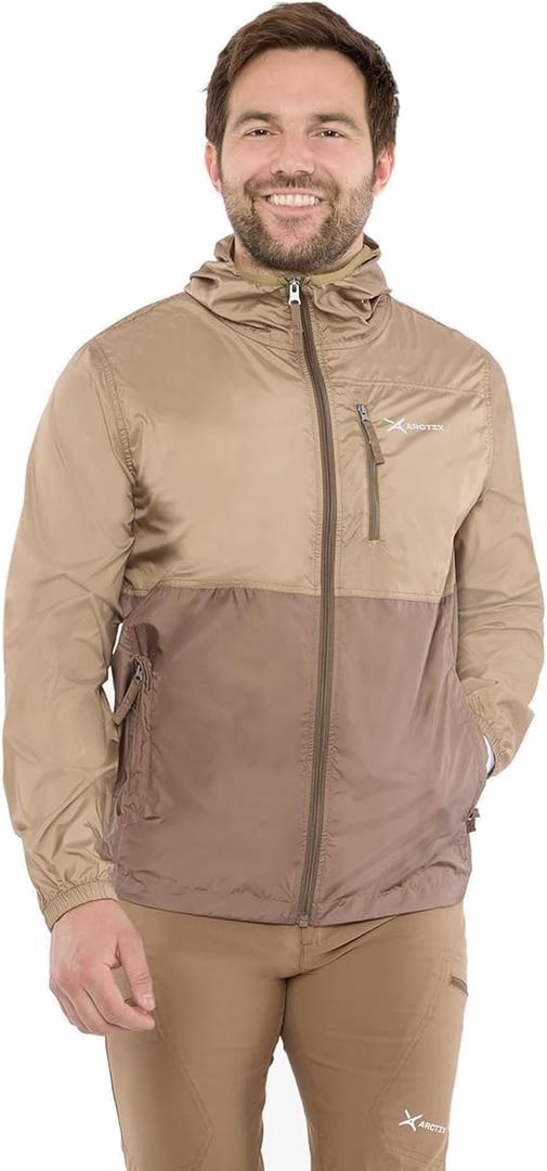 Arctix Men's Zephyr Windbreaker Jacket (M) Brown