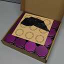 1 oz / 30ml Screw Top Aluminum Tin Jar with Screw Lid and Blank Labels (Red - Pack of 32)