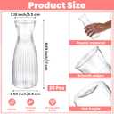 20 Pcs Plastic Bud Vases Bulk Small Plastic Vases, Clear Container for Flowers Height Shatterproof Bud Vase, Mini Vintage Floral Vase for Home Decor, Living Room, Office Decoration, Housewarming Party