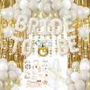 Bachelorette Party Decorations81Golden Bride To Be Decorations: Including Veils, Bridal Balloon Belts, New Photography Supplies And Golden Banners, Aluminum Foil Backgrounds, Photo Curtains.