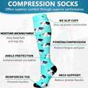 6 Pack Copper Compression Socks for Women and Men Circulation-Best Support for Medical,Running,Nursing,Athletic