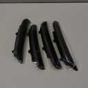 Dynamic White LED Side Marker Lights for Dodge Charger 2015 2016 2017 2018 2019 2020 2021 2022 2023 2024, Smoked Lens Front Rear Charger Bumper Reflector Lamp, 4PCS