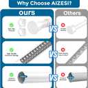 2PCS Spring Tension Curtain Rods 24 to 46 Inch White Spring Curtain Rod Short Curtains Rod Tension Small Curtains Rods for Window, (With Two Set Rod's Holder)