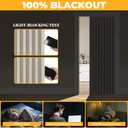 AJAZZ 100% Blackout Magnetic Door Curtain Accordion Doors Interior Accordion Door Closet Doors Curtain Invisible Applicable Bedroom Room Living Room Doorway (Cream White 52" W x 78" L) 1 Panel