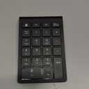 Foloda Wireless Number Pads, Numeric Keypad Numpad 22 Keys Portable 2.4 GHz Financial Accounting Number Keyboard Extensions 10 Key for Laptop, PC, Desktop, Surface Pro, Notebook (Black)