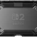 2 x Armor Case Compatible with Nintendo Switch 2 (2025)[7.9 inch] - TPU Grip Protective Cover for Switch New Gen 2025 Console (Not Compatible with Switch Dock) - Black