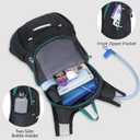 Lightweight Hydration Backpack, Running Backpack with 2L Water Bladder, Hydro Water Daypack for Cycling Hiking Rave for Men Women
