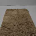 OLANLY Bathroom Rugs 30x20, Extra Soft Absorbent Chenille Bath Rugs, Rubber Backing Quick Dry, Machine Washable Bath Mats for Bathroom Floor, Tub and Shower, Home Decor Accessories, Beige