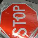 3 x GicnKeuz Stop Signs Traffic Signs 18 x 18 Inches, High Intensity - Engineer Grade Reflective Aluminum Sheeting, Rust Free Metal Stop Sign Street Road Sign, Weather Resistant, Waterproof, Fade Resistant, 2 Pre-drilled Holes (2-PACK)