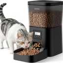 Espelho Automatic Cat Feeder- 4L Timed Cat Food Dispenser 1-6 Meals Control for Cat and Small Dog- Auto Pet Feeder with Desiccant Bag Keep Fresh for Reliable Easy Set Up and Clean- Voice Recorder