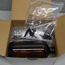 Vivaplex, 2, Large, 16 oz, Empty, Amber Glass Bottles with Black Lotion Pumps