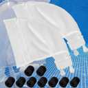 Pool Spa Part 280 480 Pool Cleaner Bags Fit Nylon Mesh Pool Cleaner All Purpose Bag - with 9 Sweep Hose Tail Scrubbers Replacement Polaris Pool Cleaner Bags Fits Polaris, Replaces K13, K16