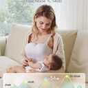 Paruu Hands Free Breast Pump P16, Wearable Breast Pump Electirc Portable with 4 Modes & 12 Levels, Max 309mmHg Strong Suction 19/21/24mm Flange Inserts Wearable Breastfeeding Pump, 2 Pack White