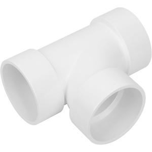 3IN PVC DWV Sanitary Tee 3-Way PVC Pipe Fittings Adapter Furniture Build Grade SCH40 PVC Elbow Fittings Connector for Drain, Waste, Vent