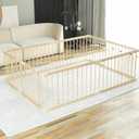Baby Playpen Play Fence Gate Play Pen Wood Large,Playpens for Babies and Toddlers Kids Indoor,Baby Play Yards Gym 140x200x61 cm
