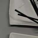 MALACASA 3 Tier Serving Trays for Party, Porcelain Serving Platters and Trays, 12 Inch Tiered Tray Stand, Fruit Tray, Trays for Serving Food, White Dessert Stand with Collapsible Sturdier Metal Rack