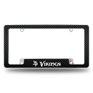 Rico 
Minnesota Vikings Carbon Fiber Chrome License Plate Frame