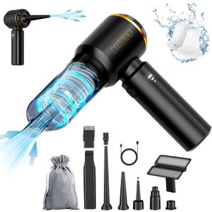 Professional Car Vacuum Cleaner, 20000Pa Powerful Handheld Vacuum for Car Interior Cleaning, Portable Cordless Mini Vacuum with Brushless Motor & Crevice Tool for Car (Black)