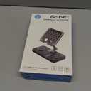 30W Wireless Charger for Samsung/Android Mag-Safe Charging Station with Clock/Light for Samsung S25/S24/S23 Ultra/Buds, for iPad/Tablet Stand, Watch Charger Only for Galaxy Watch 7/6/5,Carbon Black