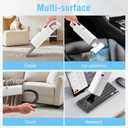 Cordless Vacuum Cleaner Handheld - 20000Pa Powerful Suction, 2-Speed Hand Vacuum Cordless Rechargeable for Car, Pet Hair, Stairs, Carpet, Couch - Portable Vac with HEPA Filter & 4 Attachments