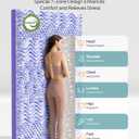 ChiXpace Dual Layer 4 Inch Memory Foam Mattress Topper Queen - 2 Inch Gel Memory Foam and 2 Inch Pillow Top Mattress Pad, 7-Zone Egg Crate Queen Size Mattress Topper (White)