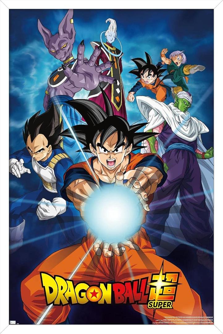 Trends International Dragon Ball Super - Groups Wall Poster, 22.375" x 34", White Framed Version (Pack of 2)