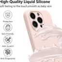 for iPhone 14 Pro Max Case,Liquid Silicone Case,Pink | [Full Camera Protection][Soft Anti-Scratch Microfiber Lining],Ultra Slim Shockproof Phone Case for Men Women Girls