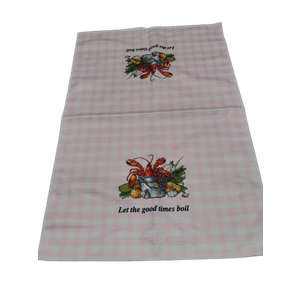 Lobsters Coastal Kitchen Towels, Beach Crawfish Dish Towels