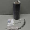 Wellmet Blackgold Drum Lampshades, Easy Assembly Required Replacement Lamp Shades, Fabric Lampshades for Table Lamps Floor Lamps, Metal Spider Fitter, 16"x16"x12"