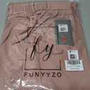 FUNYYZO Wide Leg Dress Pants for Women Work Slacks Business Casual Outfits (Pink, XS)