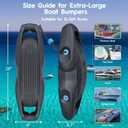 AWEMUFA Boat Fenders Easy to Install Bumper for Docking Ideal Fender for Pontoon, Bass, Jet Ski and Fishing Boats, X-Large