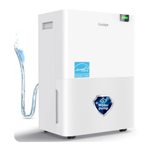 Gasbye
 
75-Pint
 
Dehumidifier
 
with
 
Replaceable
 
Pump
 
–
 
White