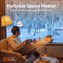 ASNUG Space Heater, Portable Electric 500W PTC Ceramic Heaters for Indoor Use, Efficient Fast Heating, Tip-Over & Overheat Protection, Quiet Small Mini Desk Heater for Bathroom Home Office Bedroom