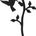 12 Inch Hummingbird and Flower S Hook