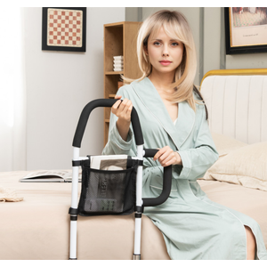 Safety Bed Assist Rail with Dual Handrail
