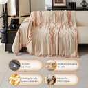 Boho Couch Covers for Sofa Washable Sofa Covers for 3 Cushion Couch Soft Non Slip Couch Covers for Sectional Sofa Dog Pet Furniture Protector (Orange, 71"*102")