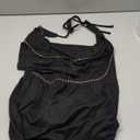 Milumia Women's Y2K Draped Halter Top Backless Cowl Neck Tank Tops Clubwear. Small